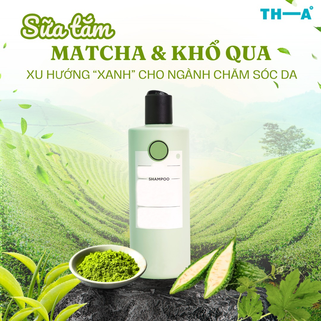 Sữa tắm thiên nhiên Matcha Khổ Qua, xu hướng mỹ phẩm xanh cho ngành chăm sóc da