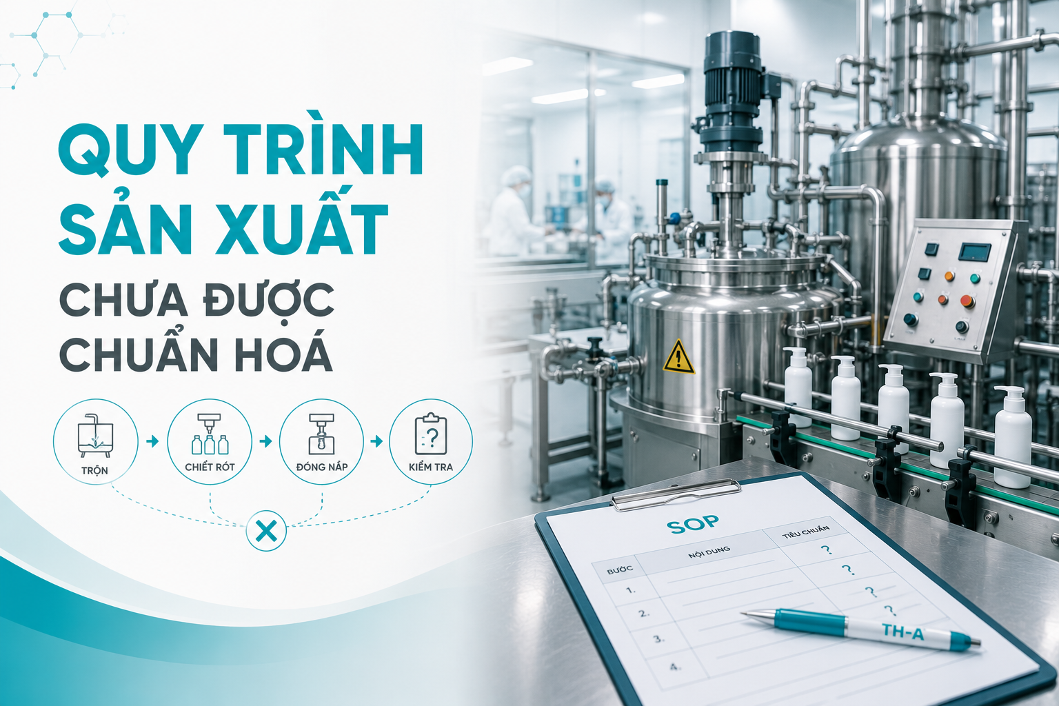 Chuẩn hoá quy trinfh sản xuất để đảm báo chất lượng giữa các lô hàng
