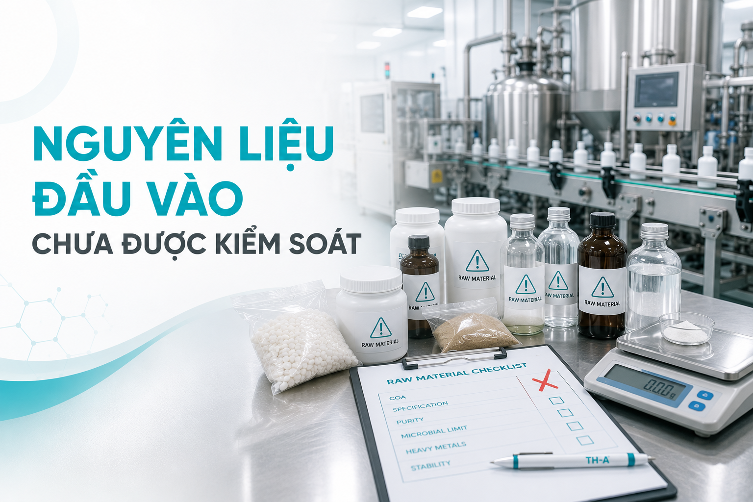 Không kiểm soát nguyên liệu đầu vào có thể khiến doanh nghiệp vướng rủi ro pháp lý