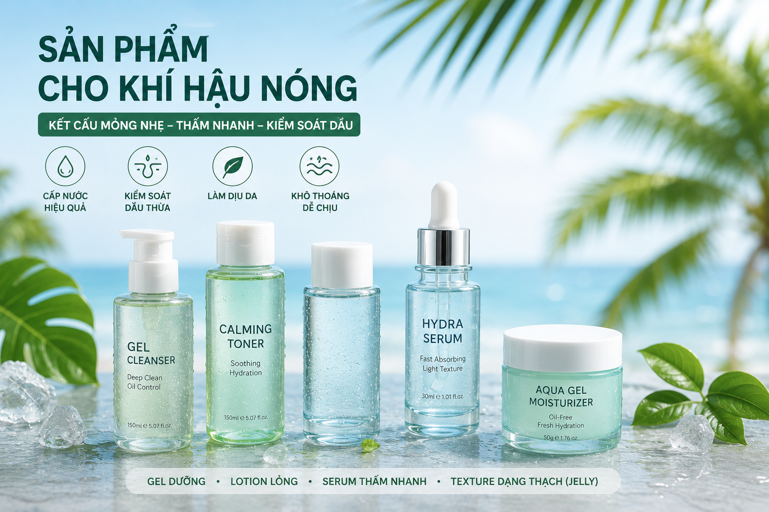 Gia công mỹ phẩm theo khí hậu nóng tại Tân Hương Cosmetics Lab